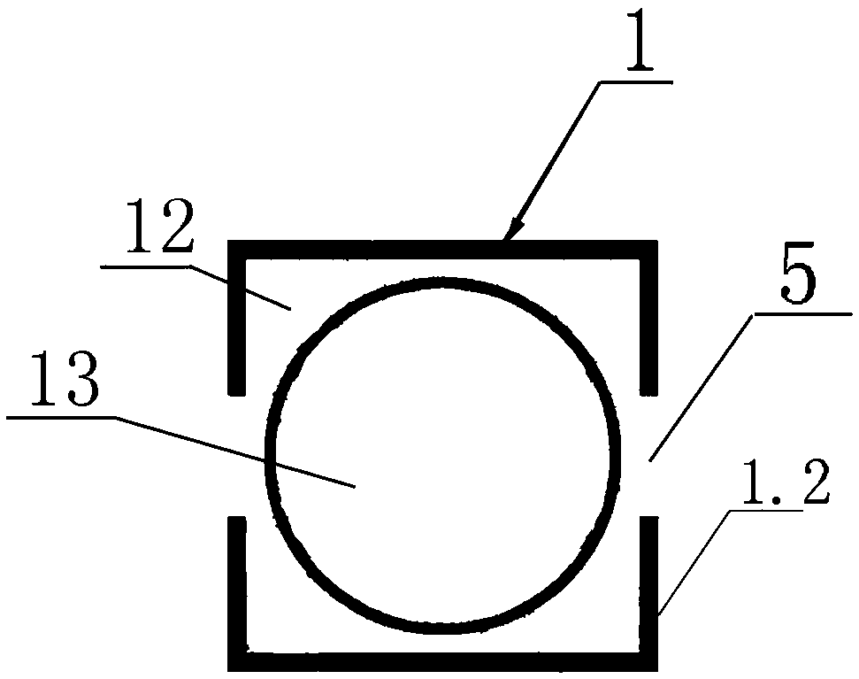 Reinforced cold-bent concrete-filled steel tube column, structure system and construction method