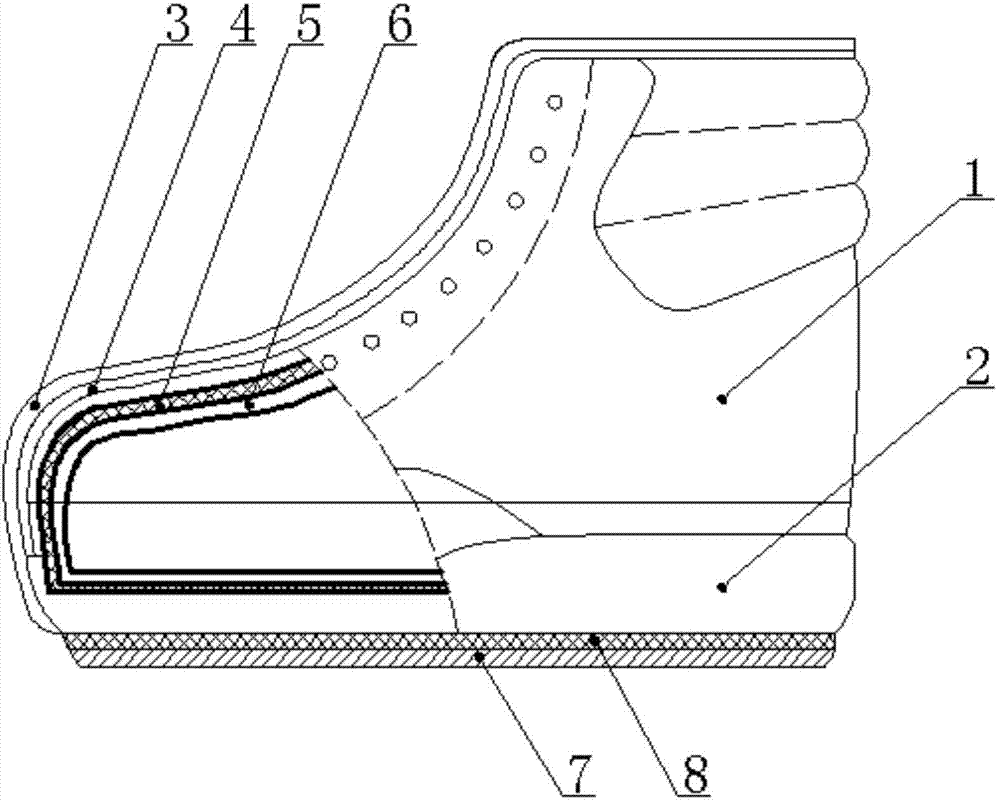 Special type fireproof working shoe