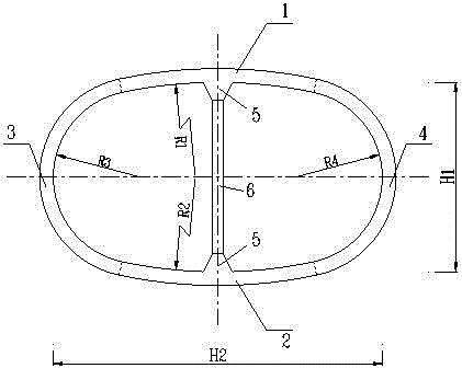 Splicing structure for pipe pieces of ellipse-like shield tunnel with stand column