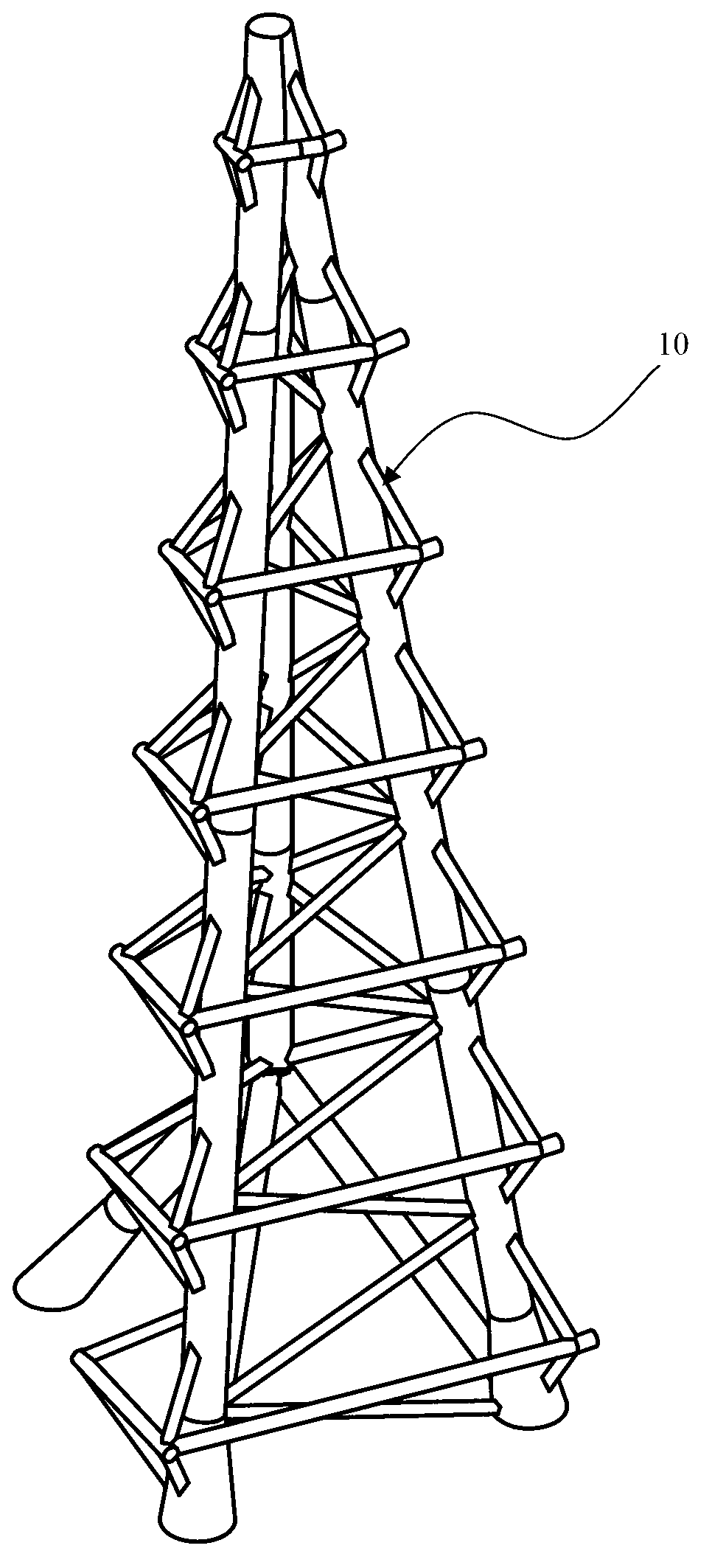 Construction method for steel structure truss of super high-rise special structure