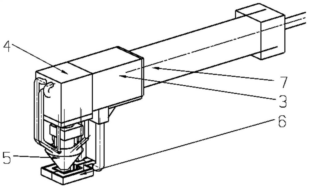 Laser cladding repairing method for inner hole of rolling mill roller end shaft sleeve and composite device for laser cladding