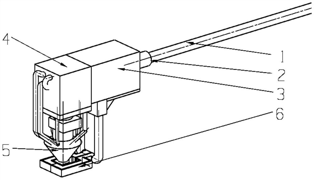 Laser cladding repairing method for inner hole of rolling mill roller end shaft sleeve and composite device for laser cladding