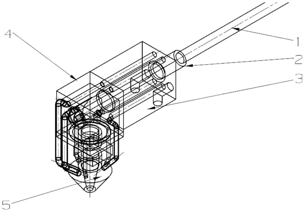 Laser cladding repairing method for inner hole of rolling mill roller end shaft sleeve and composite device for laser cladding