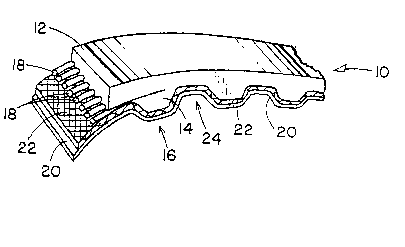 Wear resistant belts, and a process for their manufacture