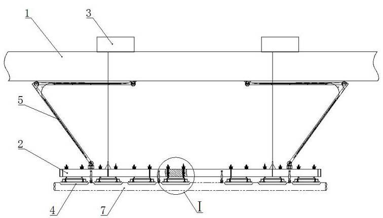 Vacuum chuck de-molding device for concrete tubular pile