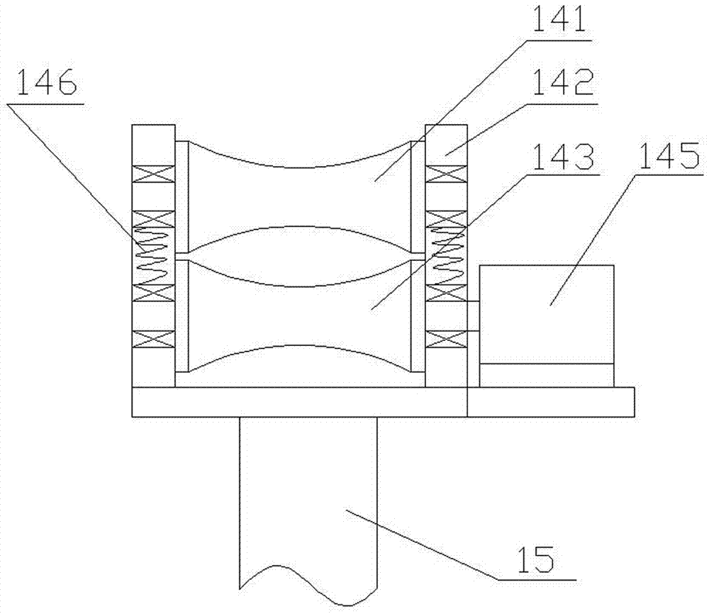 Waste cable material separating and recycling device