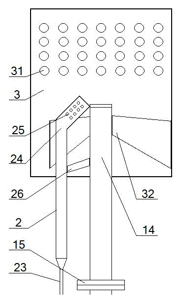 Open biogas burning torch