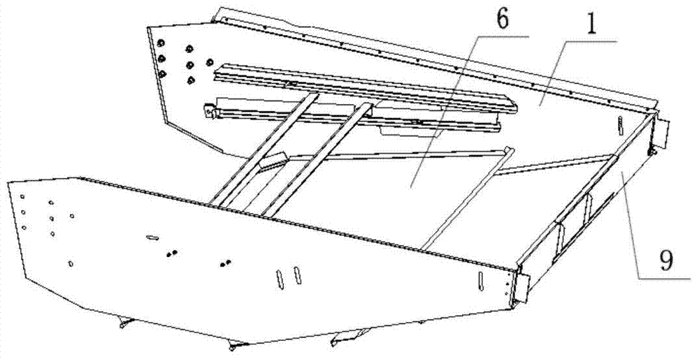 A combine harvester and its cleaning screen box