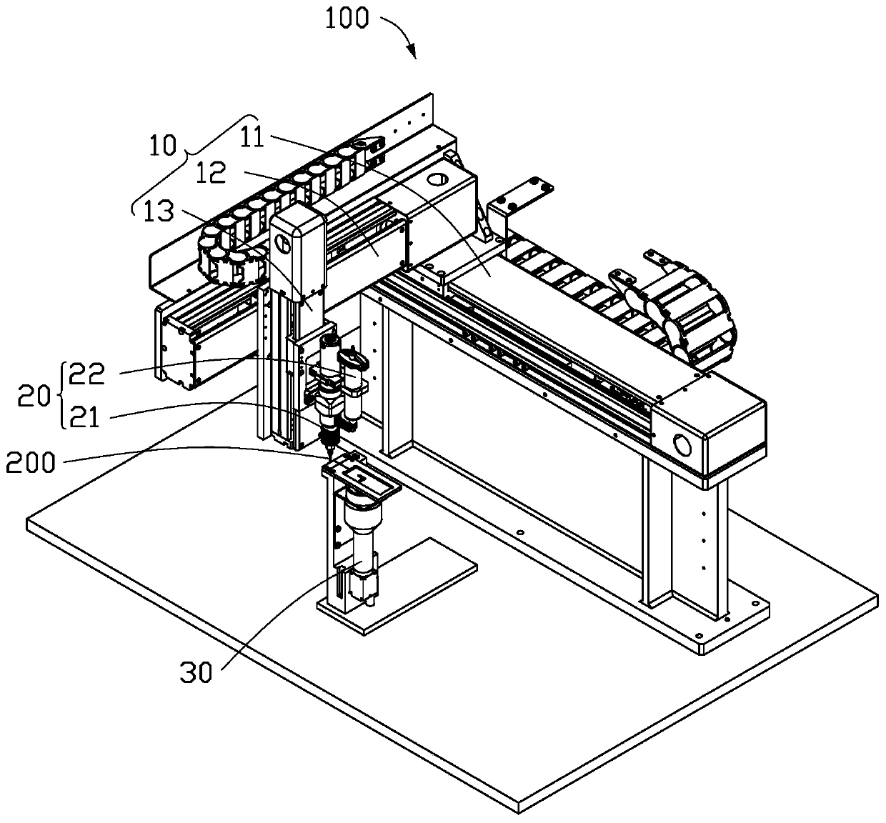 Glue dispensing device and glue dispensing method