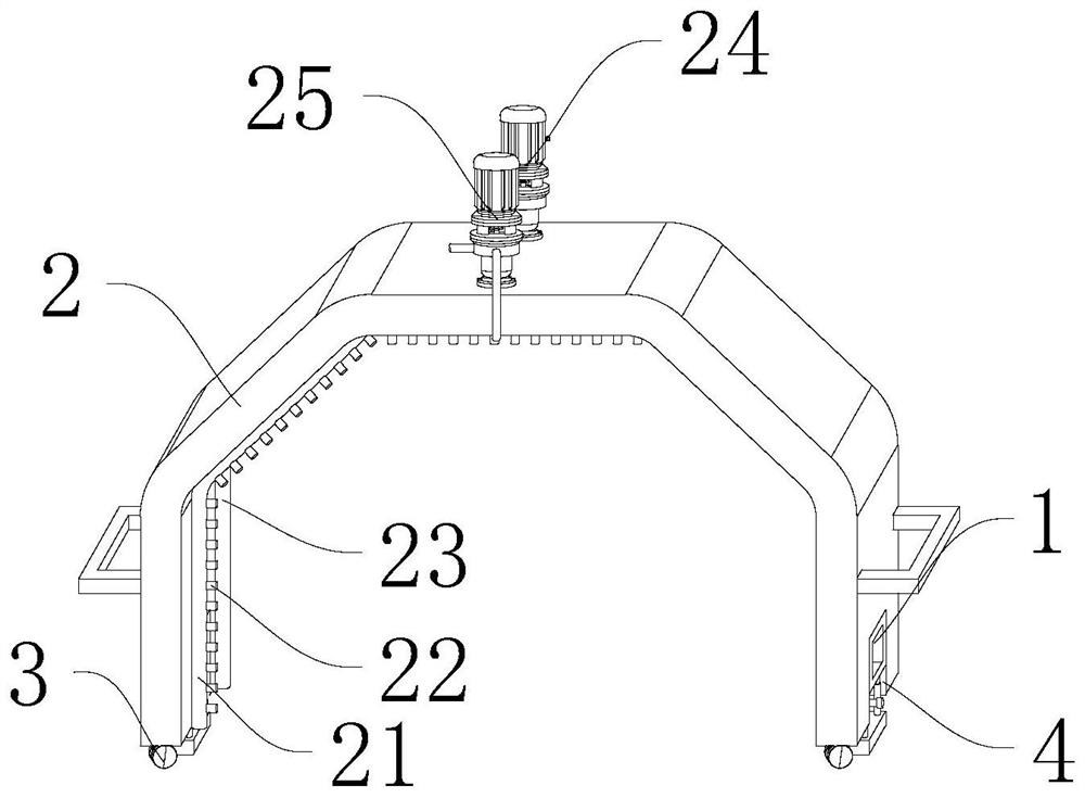 Coating device convenient to fix for automobile shell machining