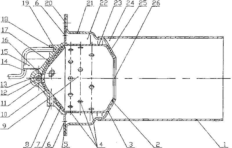 Wimble cap-shaped combusting device of oil heater