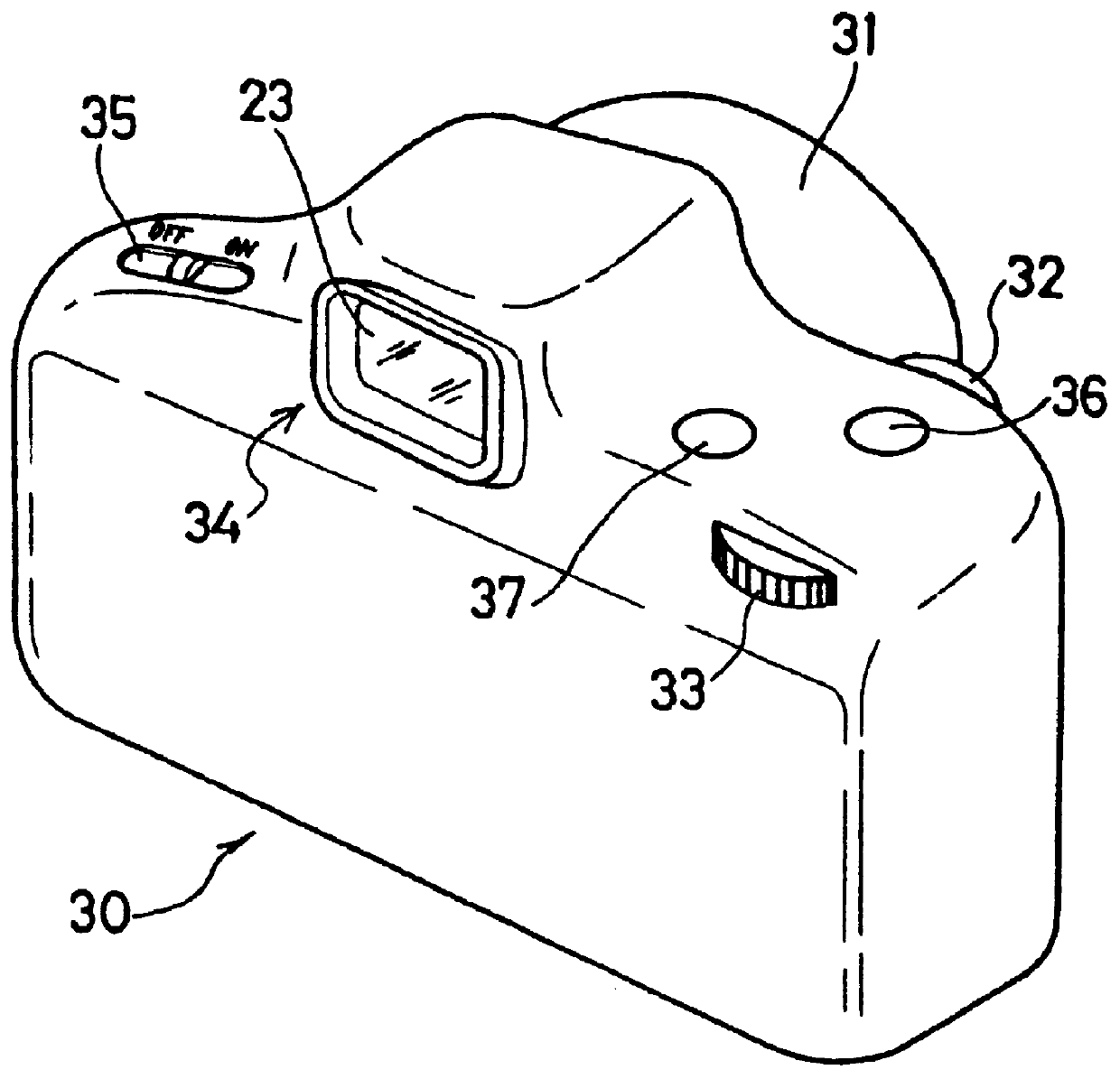 Camera capable of displaying the level of visual effect