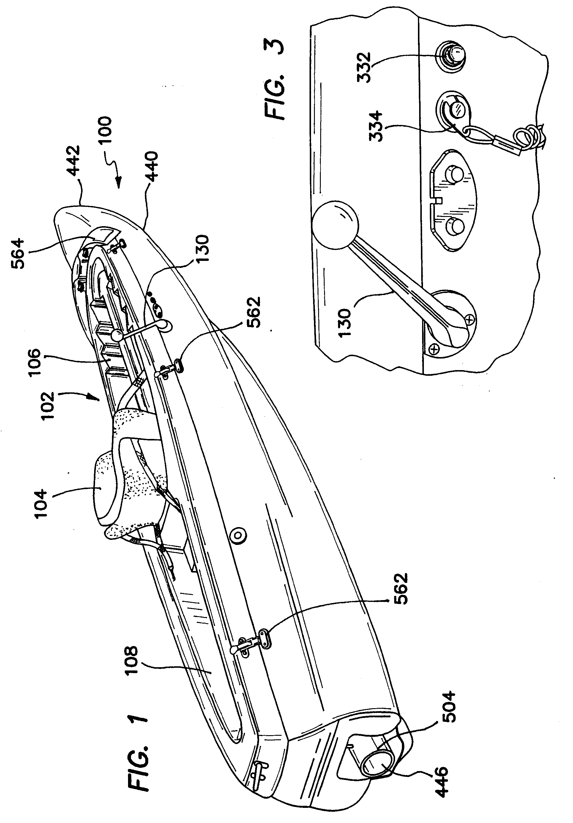 Powered kayak-like boat