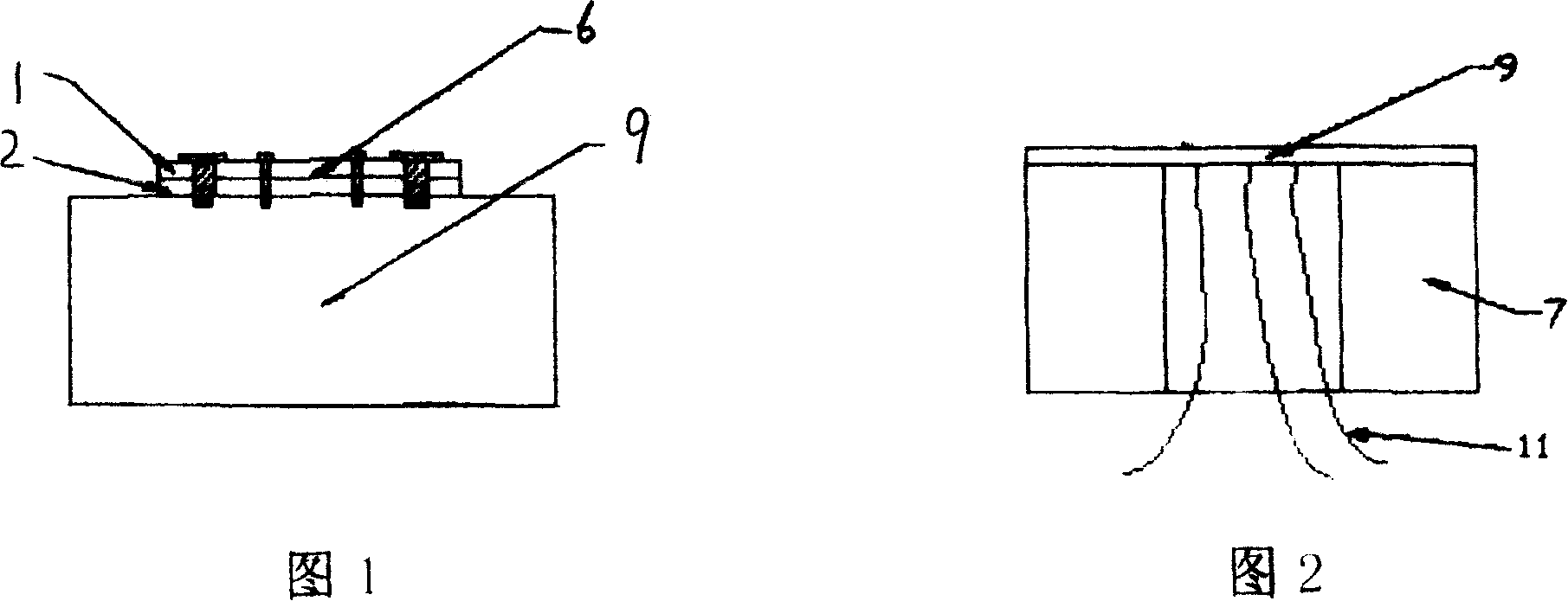 Piezoresistance type high-frequency dynamic high voltage sensing device