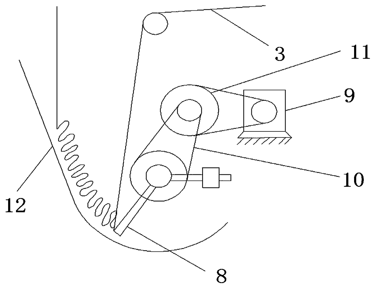 Fabric speed adjusting device