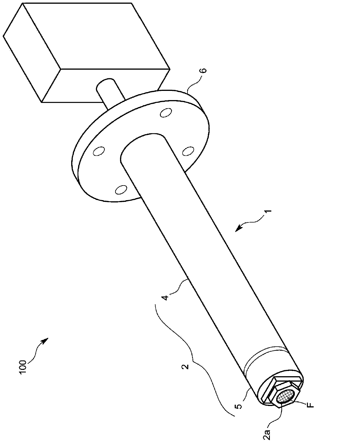 Exhaust gas analyzer and probe unit