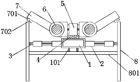 Polishing device for flange plate edge opening of steel structure H-shaped component