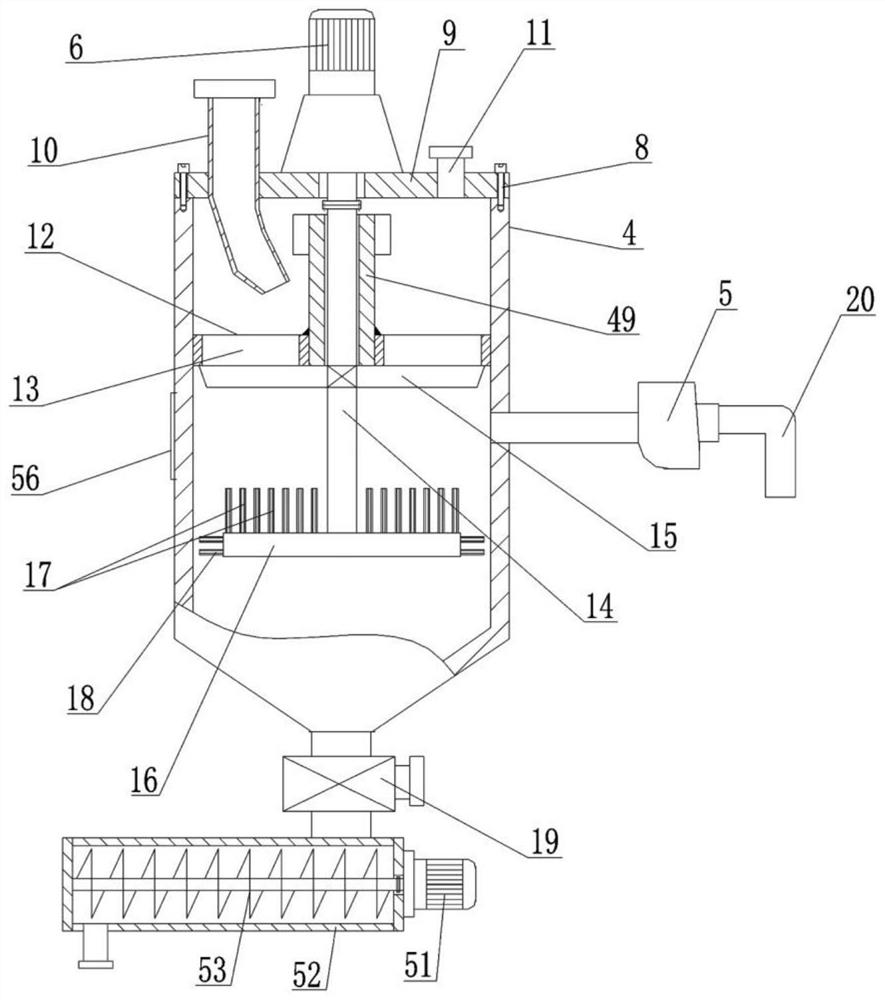 Solid garbage treatment device