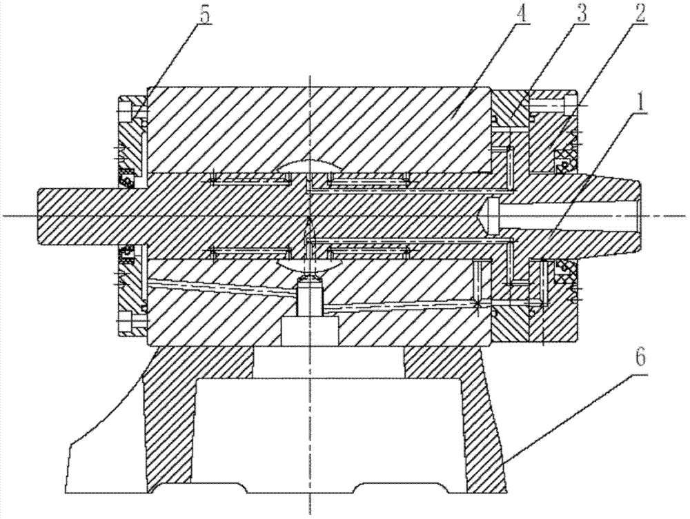 Oil static pressure main shaft main shaft for shaft oil supply