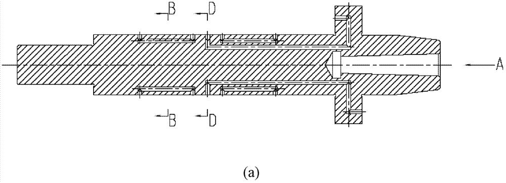 Oil static pressure main shaft main shaft for shaft oil supply