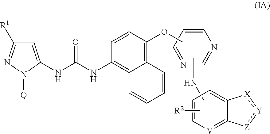 Pyrazole derivatives as p38 map inhibitors