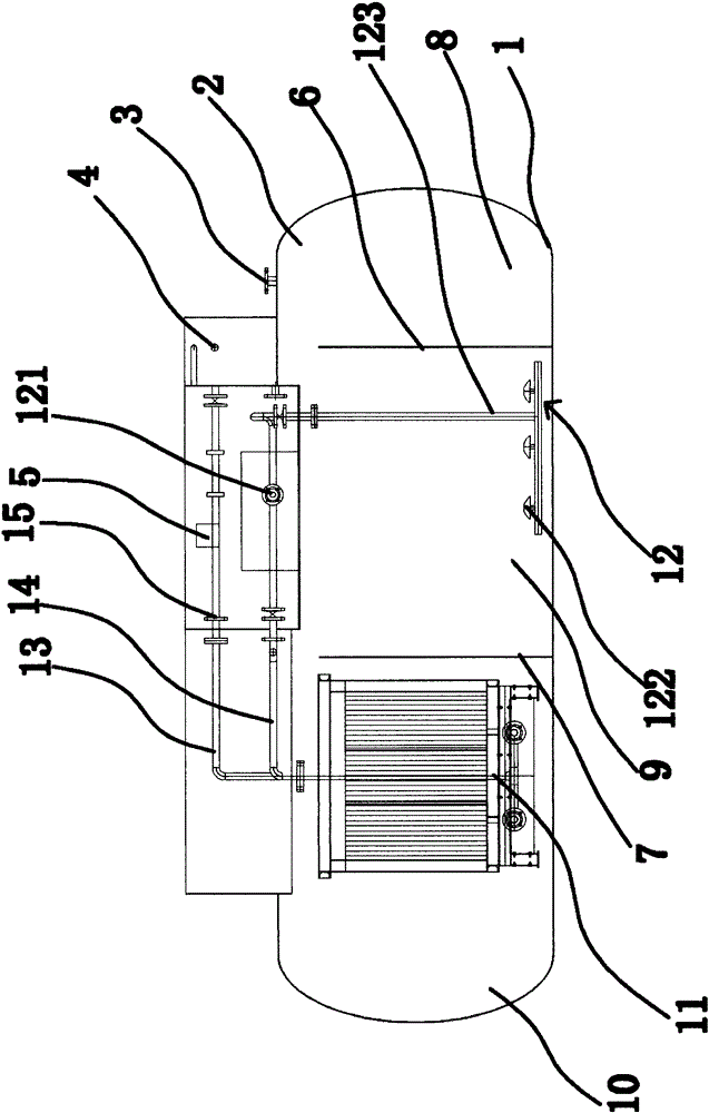 Membrane-technology medical wastewater treatment method and apparatus with ultraviolet ray disinfection