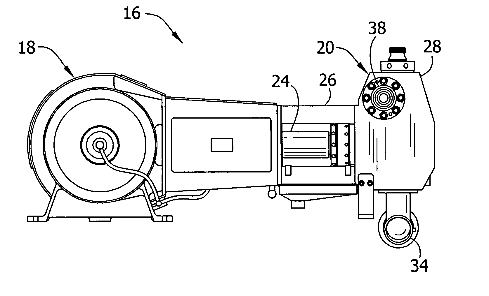 Self-tightening cover for pump