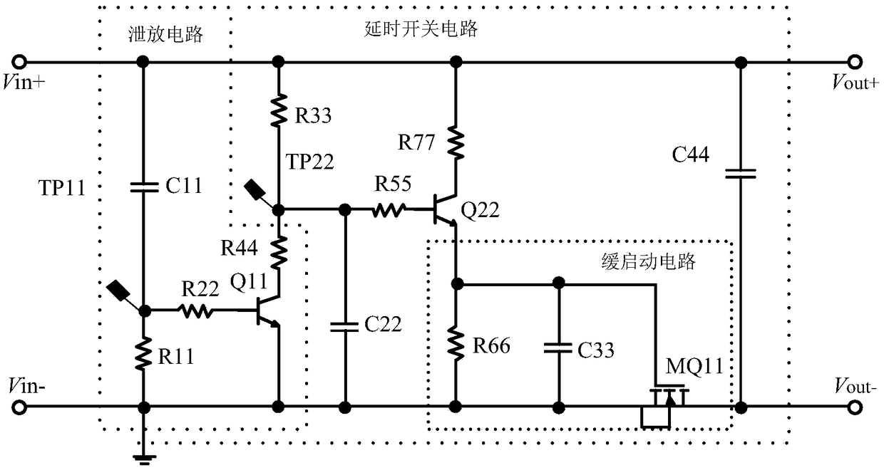 A delay switch circuit for resisting voltage fluctuation