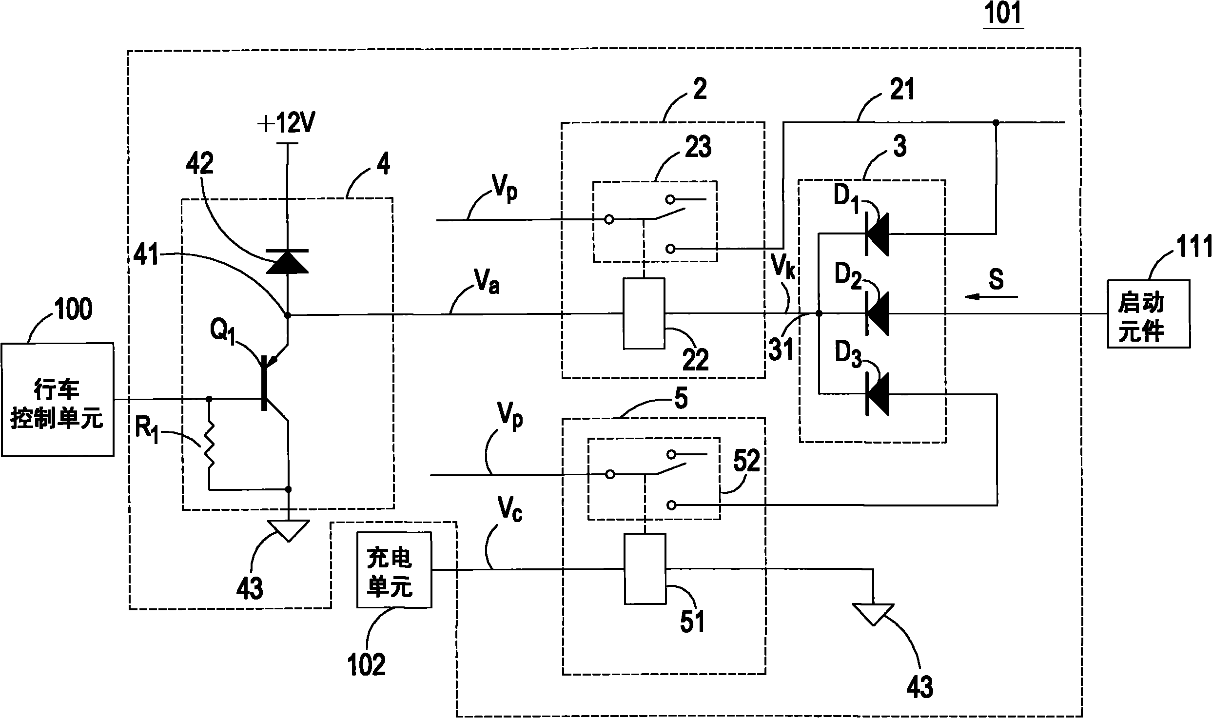 Voltage holding circuit and applicable vehicle device thereof