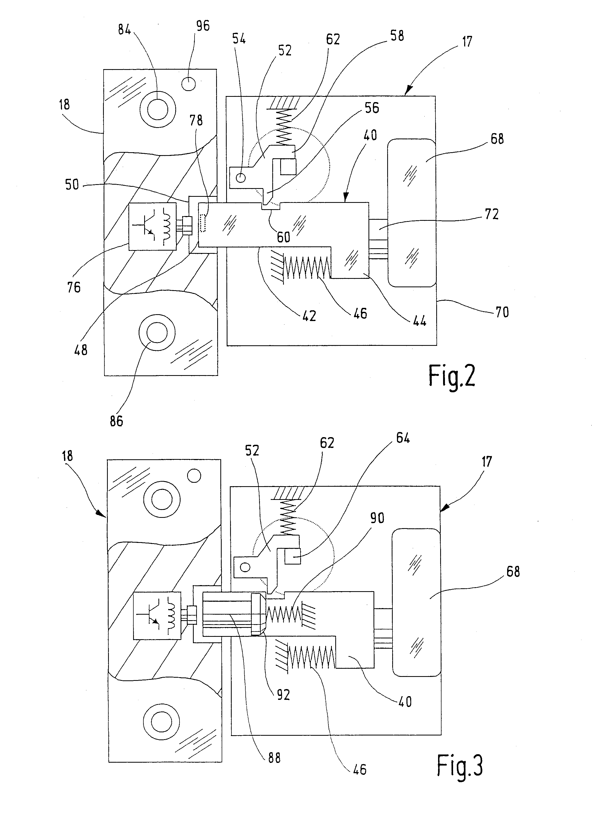 Safety switch for a moveable guard door