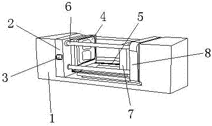 Die assembly mechanism of large hollow blow molding machine