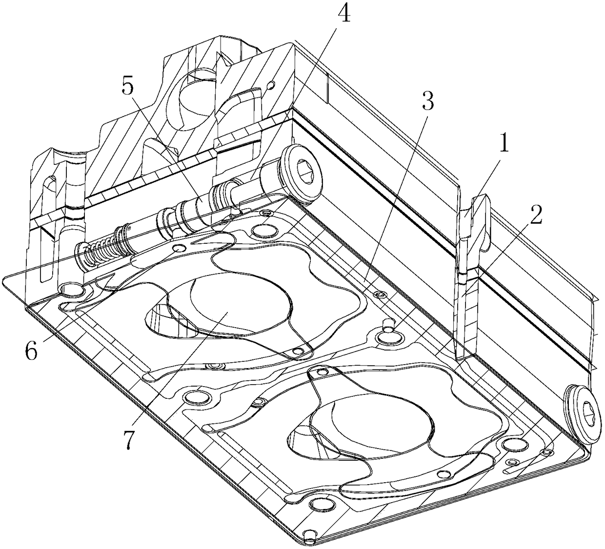 An air intake joint and an internal unloading device for an automobile air compressor