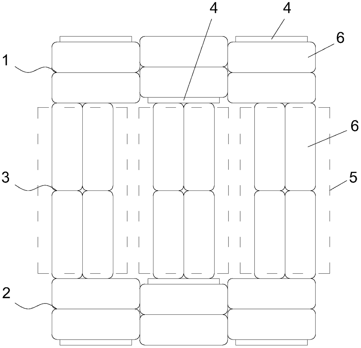 Inductive balance magnetic core and three-phase reactor and three-phase reactor