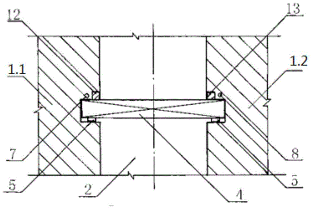 Water stop body for plane gate of inflating type water gate and installing method thereof