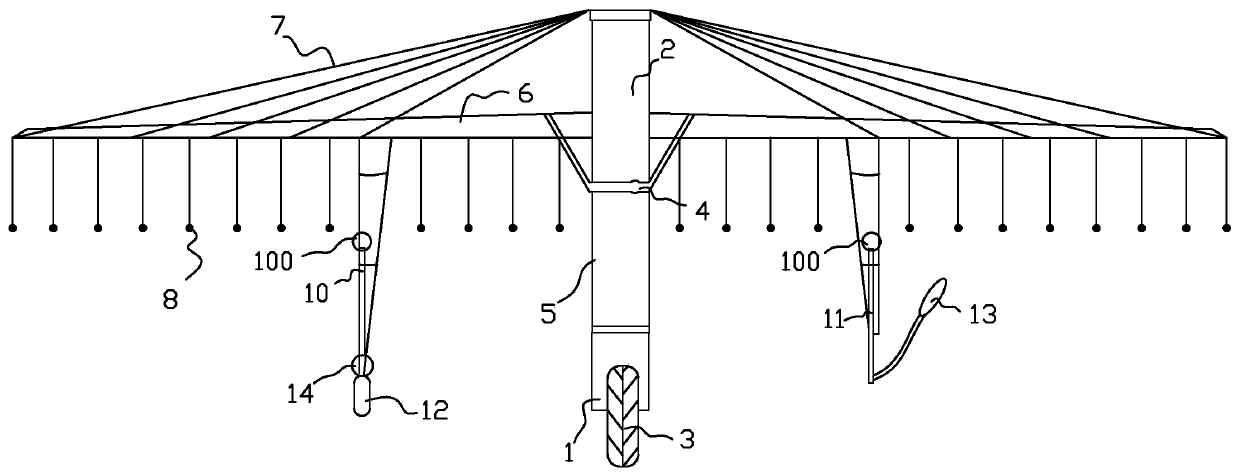 Solar translation sprinkler