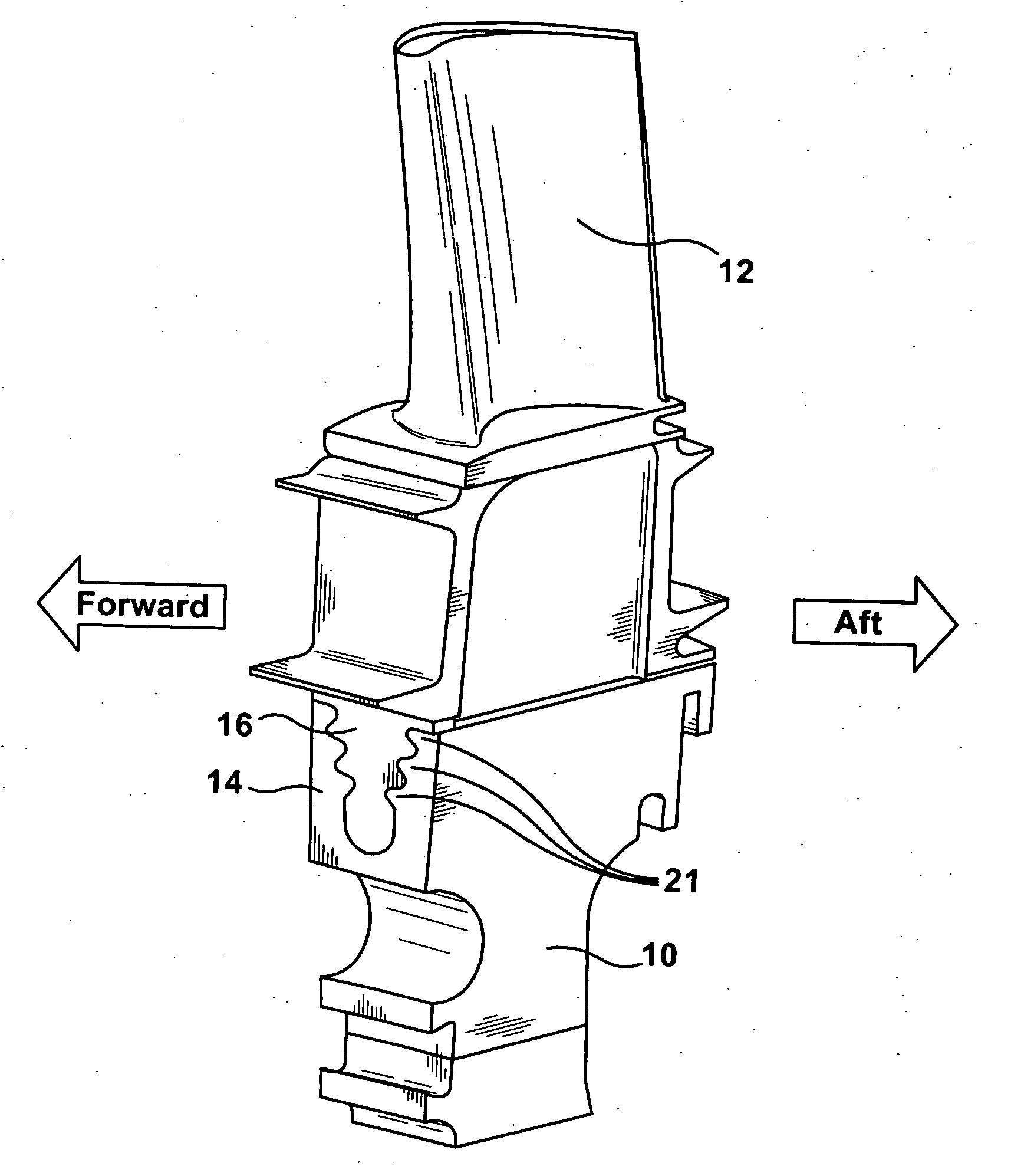 Blade/disk dovetail backcut for blade/disk stress reduction (7FA, stage 1)