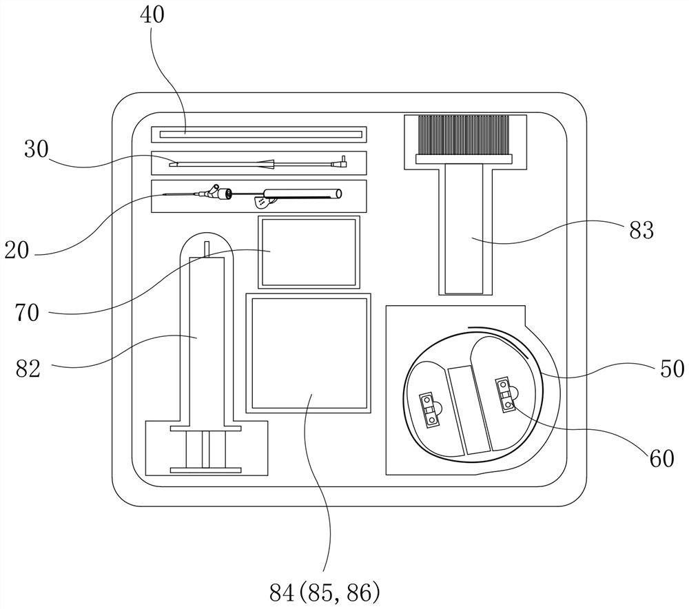 Temporary cardiac pacemaker implantation device through median elbow vein