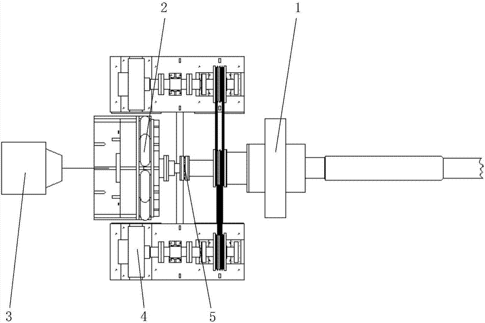 Loading test apparatus for simulating ship thruster