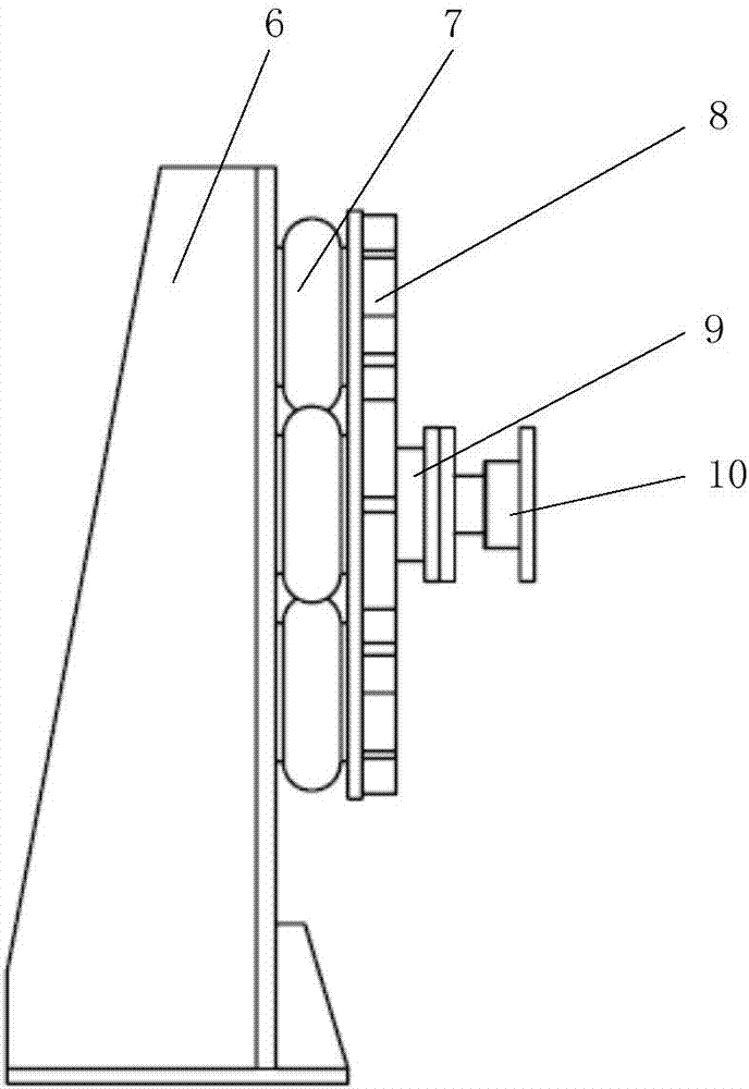 Loading test apparatus for simulating ship thruster