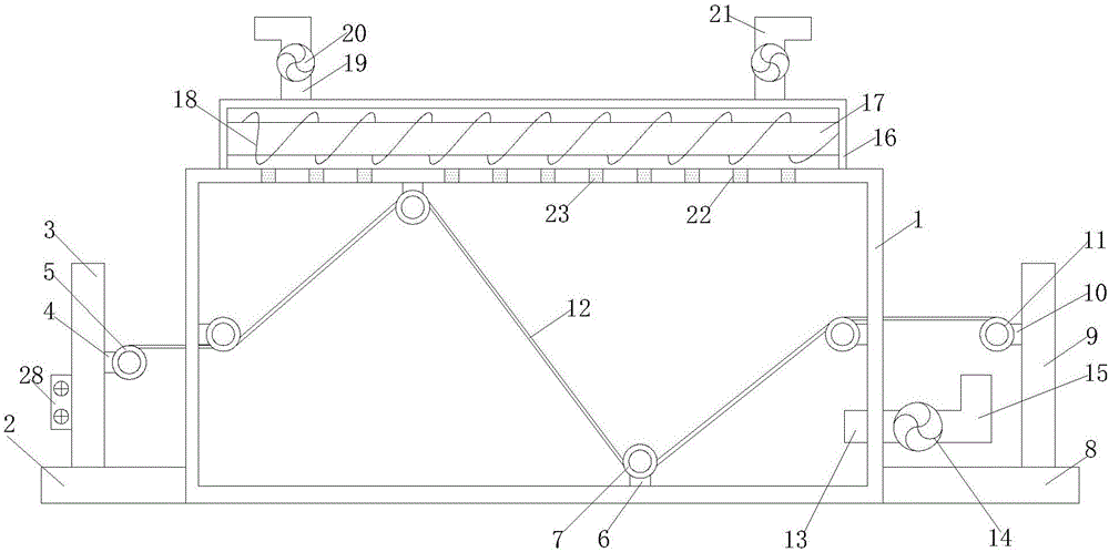 Nylon thread drying device