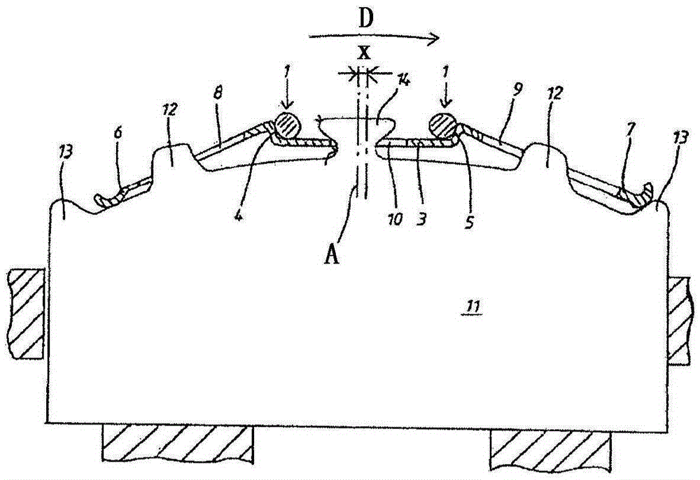 Caliper disc brake of a vehicle, in particular a commercial vehicle, and holding-down spring of such a brake