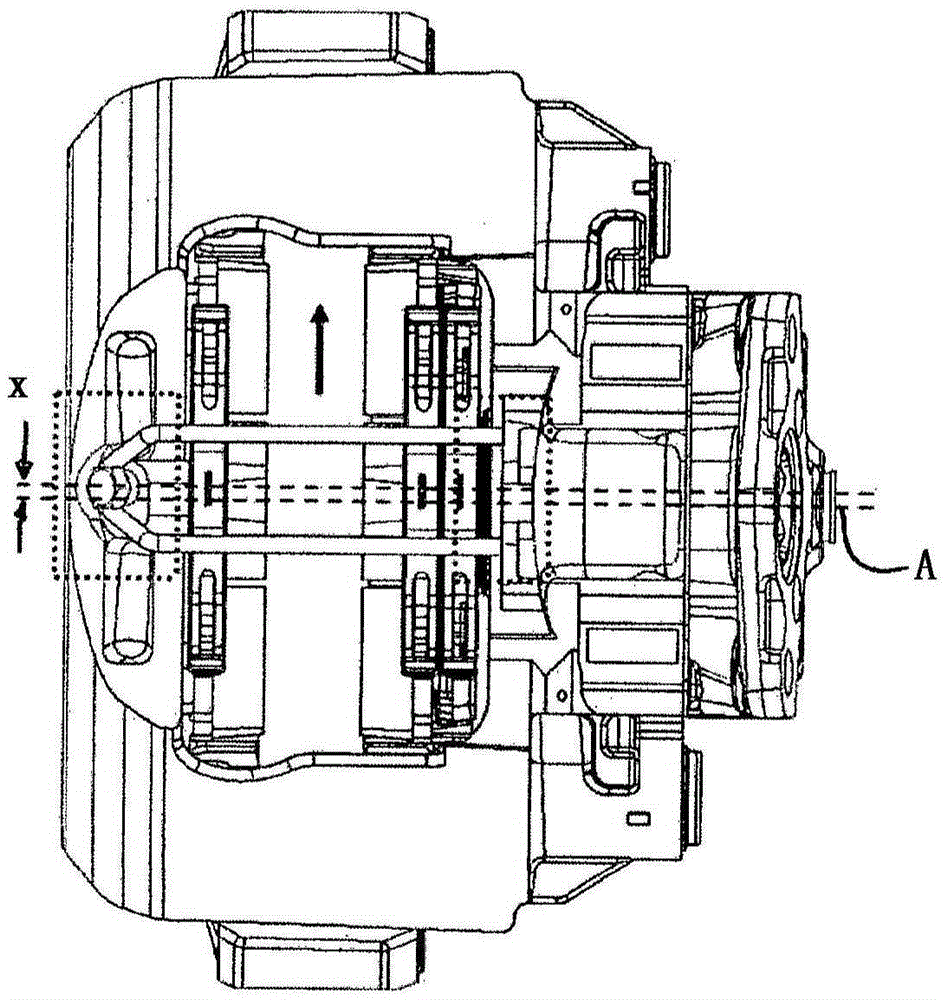 Caliper disc brake of a vehicle, in particular a commercial vehicle, and holding-down spring of such a brake