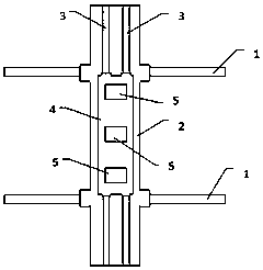 Fixture for steel rail forging, forging device, heat treatment system and heat treatment process