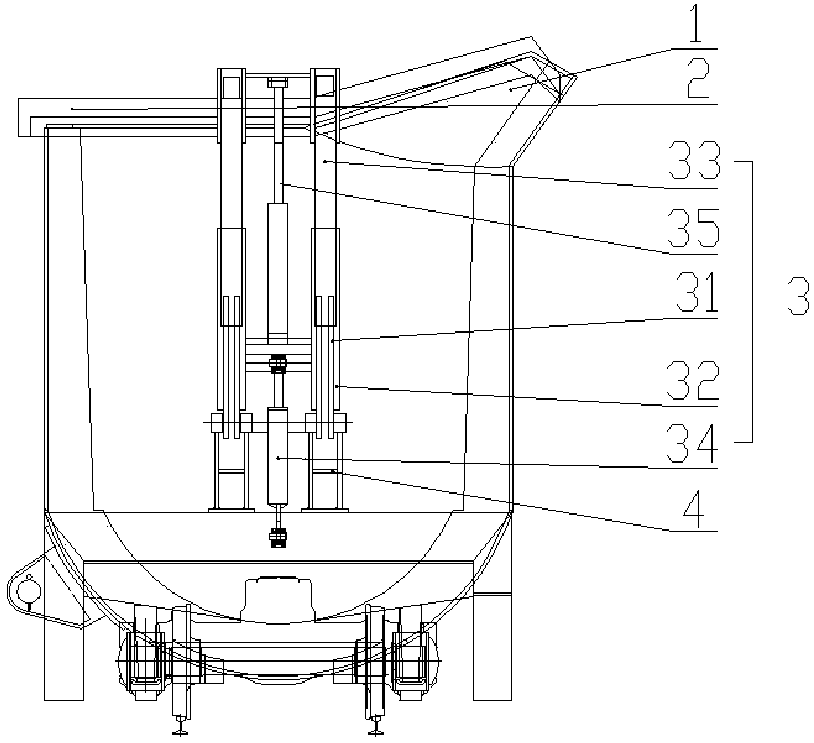 Hot metal ladle and production line thereof