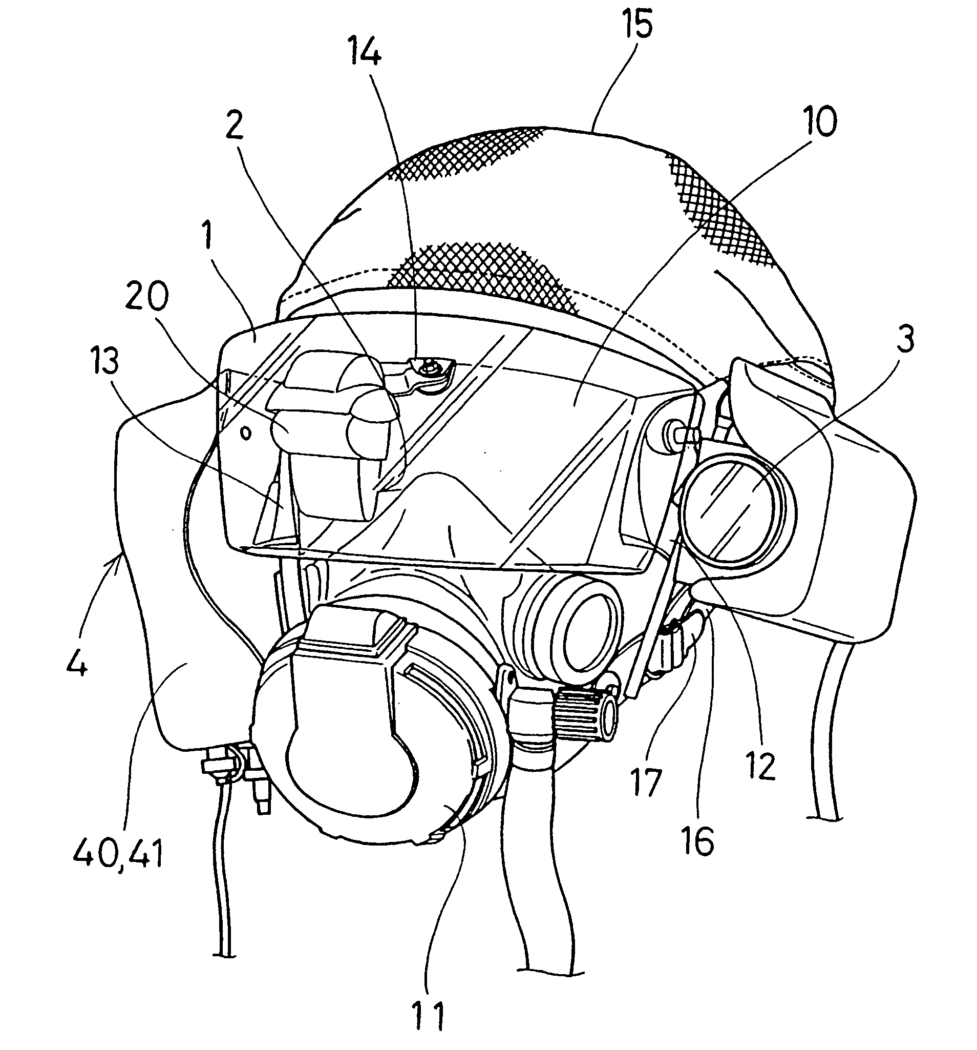 Device for assisting a person in rescue operations under hazardous situations