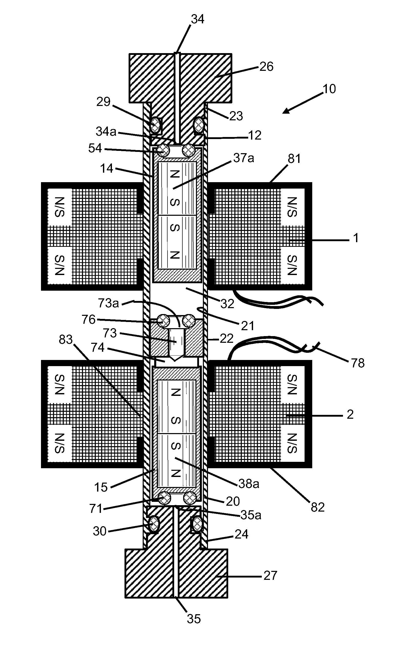 Magnetic reciprocating pump