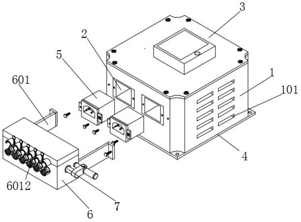 Filter assembly with wire harness stable connection effect