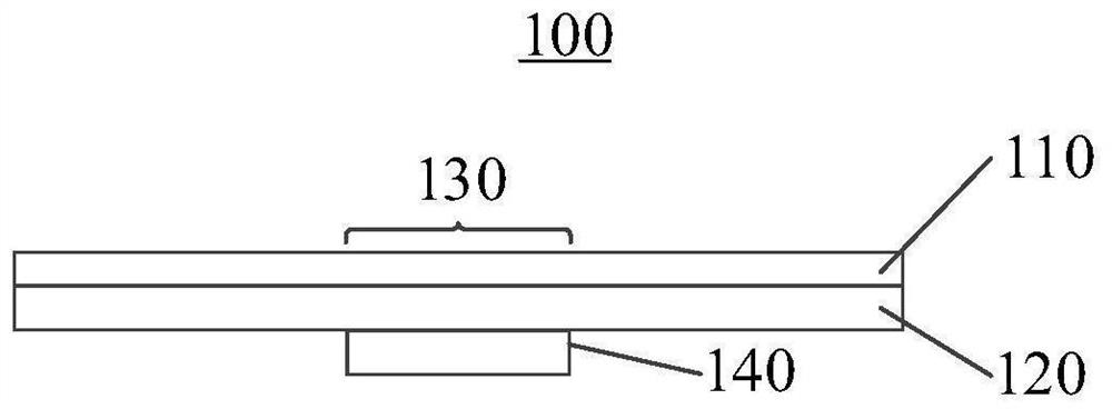 Under-screen biometric feature recognition device and electronic equipment