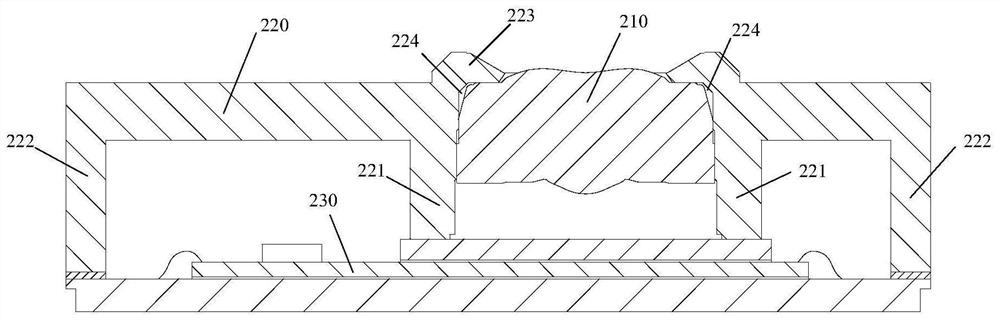 Under-screen biometric feature recognition device and electronic equipment