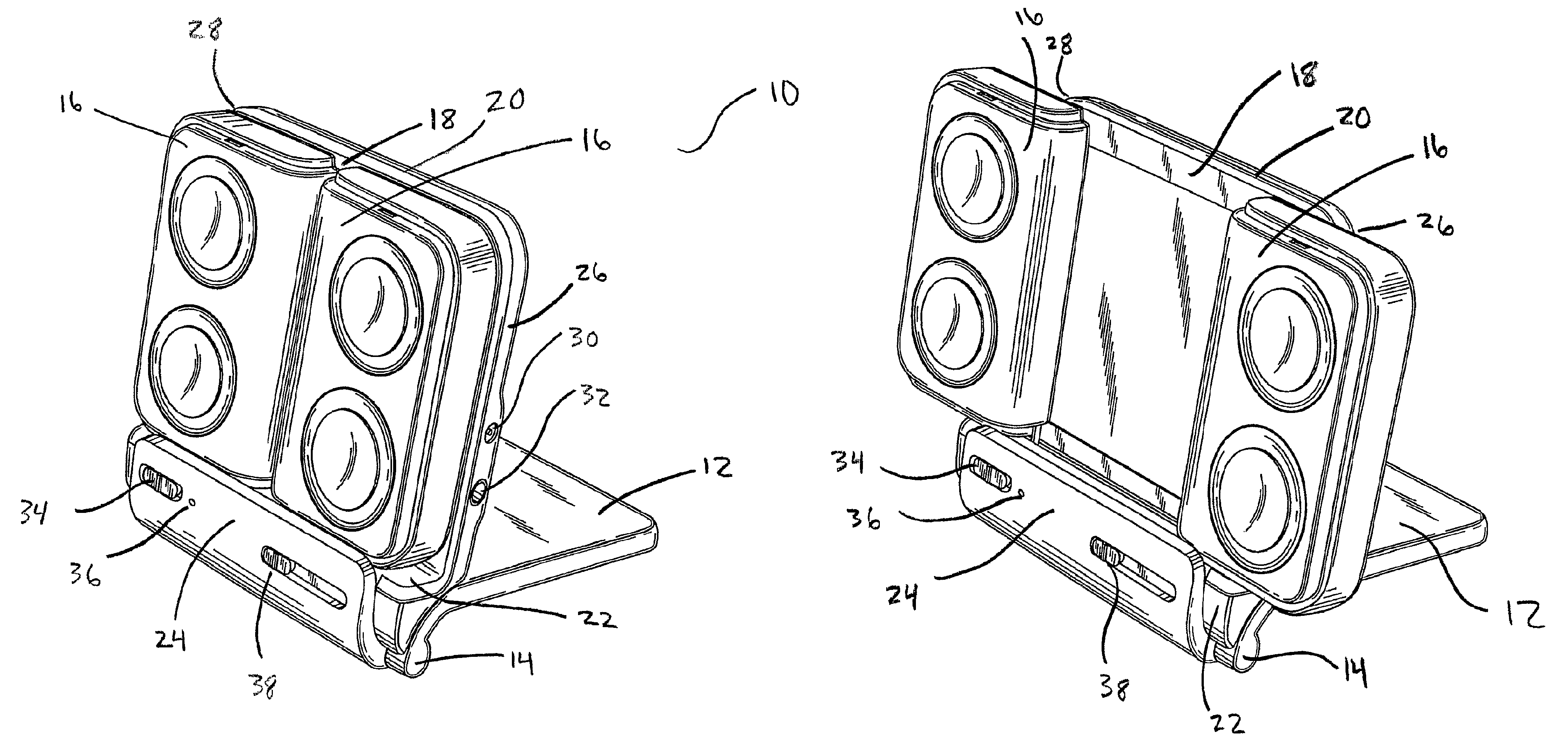 Portable speaker device and portable audio device player